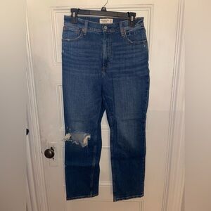 Abercrombie & Fitch Women’s Ankle Straight Ultra High Rise Jeans